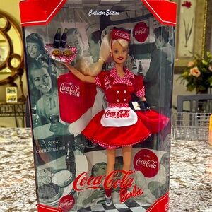 Lot- Coca Cola Barbie NASCAR Barbie Pioneer Barbie & Style Barbie